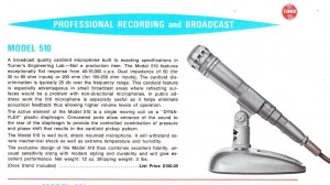 Turner Microphones Circa 1962 – Preservation Sound