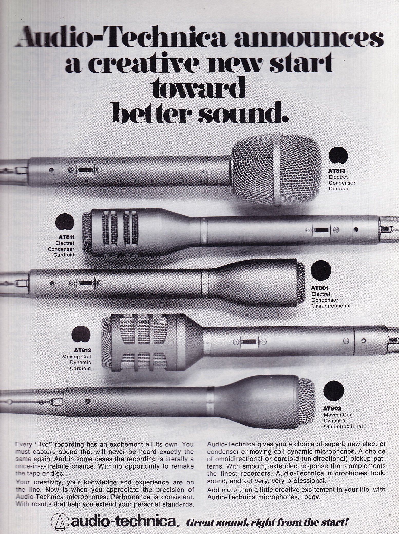 UPDATED: The Audio Technica 813 Condensor Microphone c. 1977 
