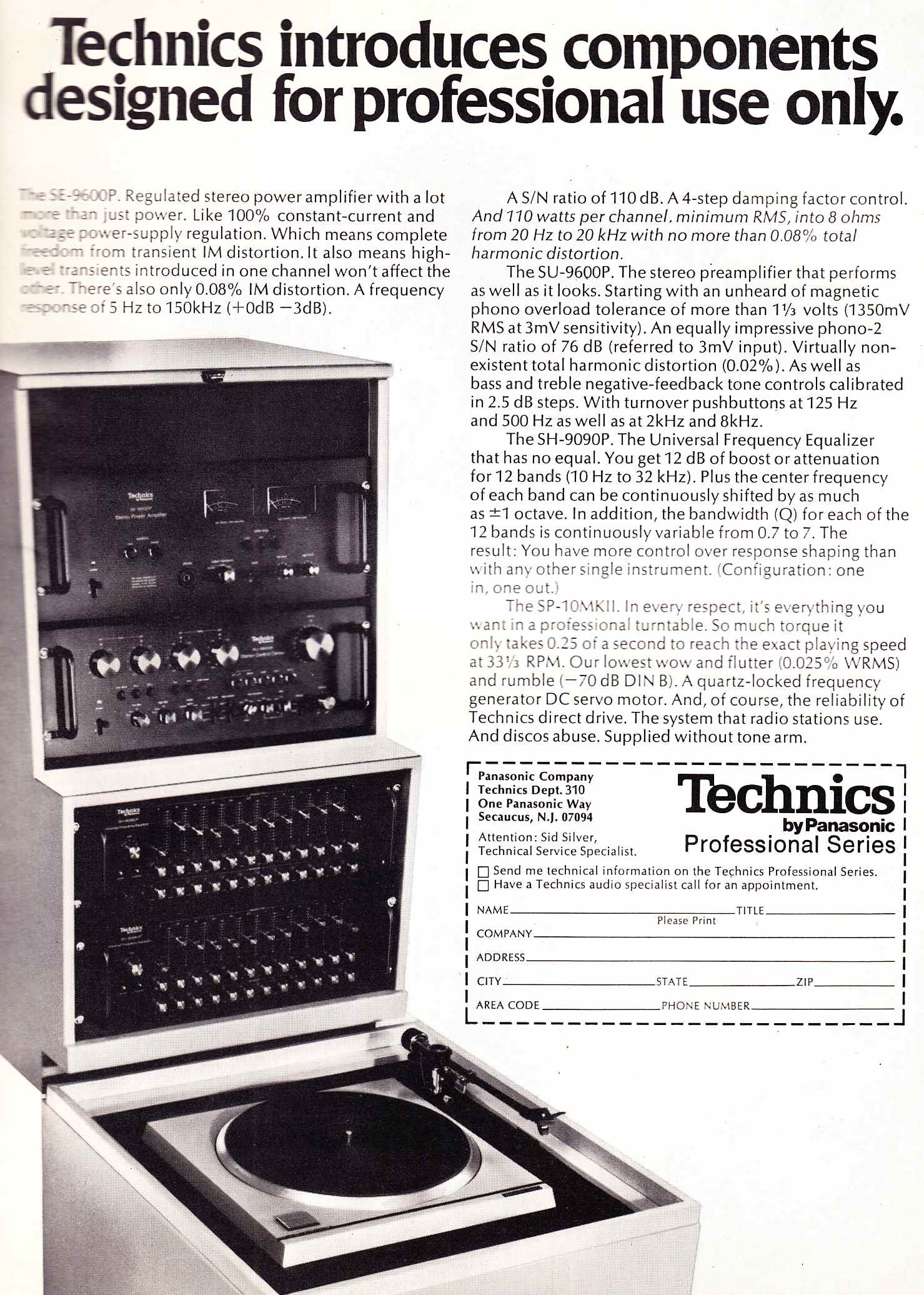 1977 Technics SA Series Stereo Receivers AM/FM Radio Music Vtg Magazine Print Ad 