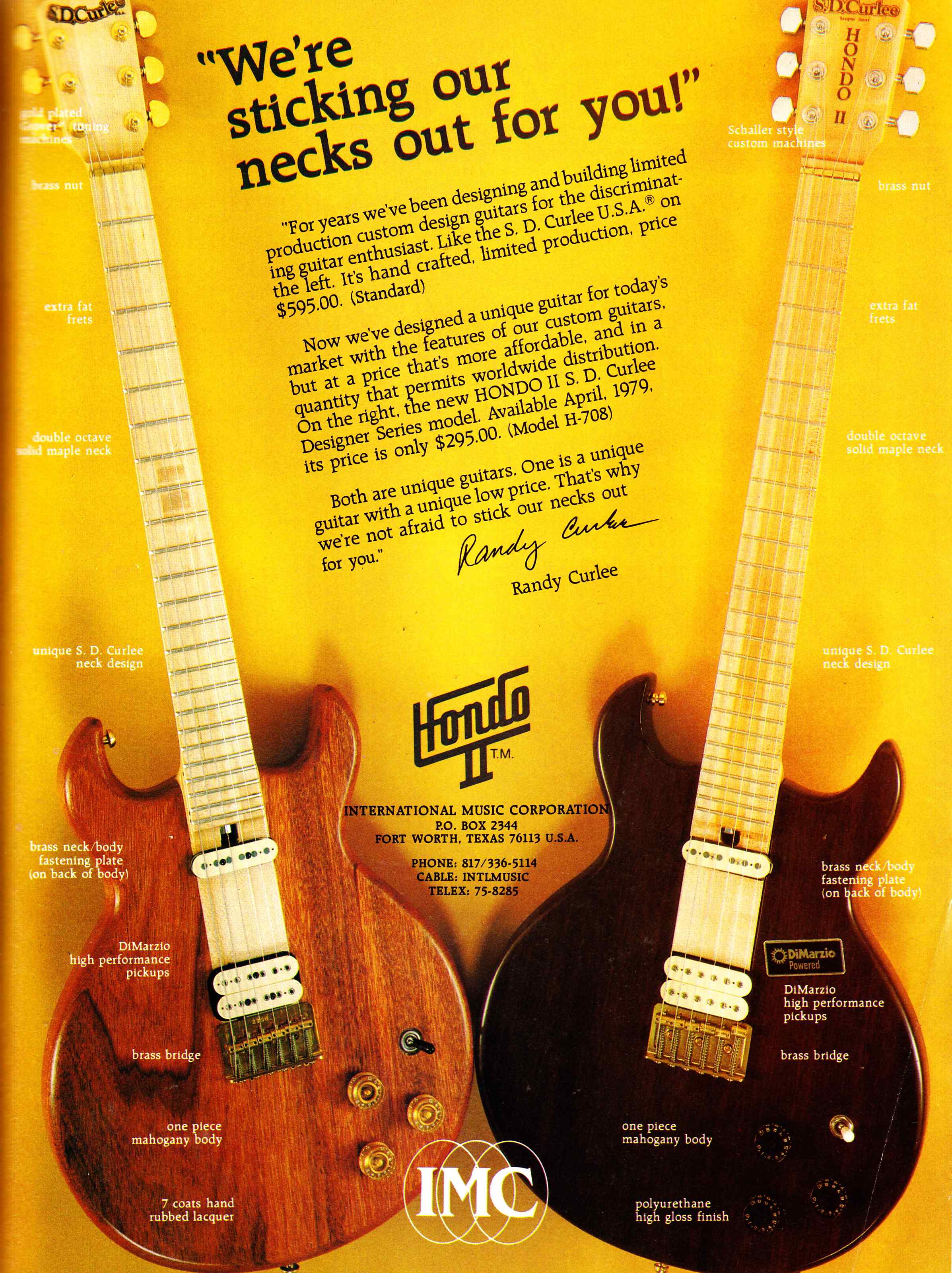Hondo II guitars circa 1980 – Preservation Sound