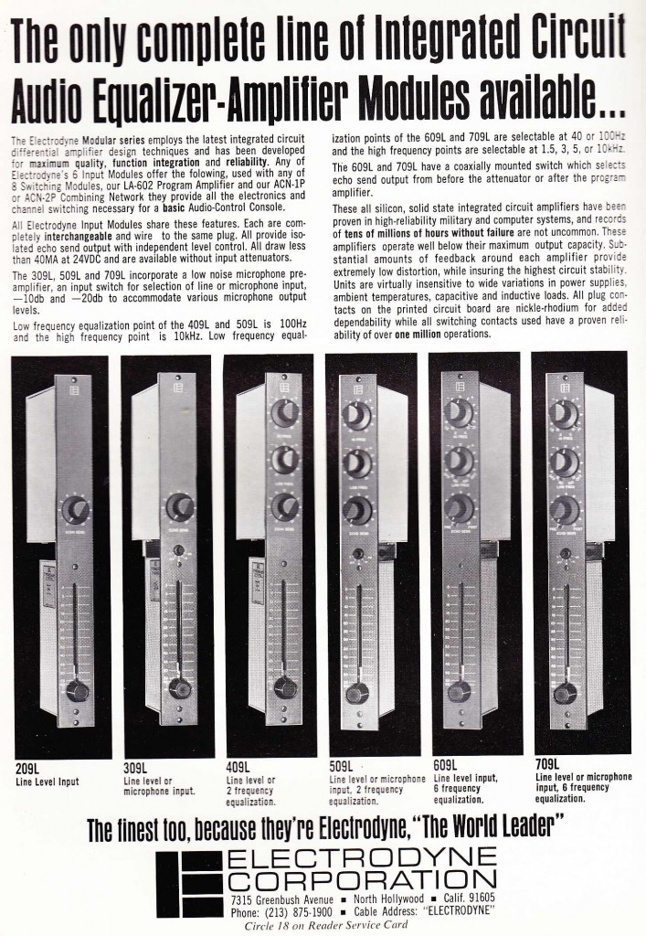 Electrodyne_Console_strips_1968