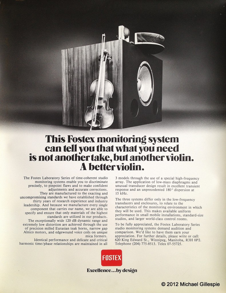 Fostex LS3 Advert